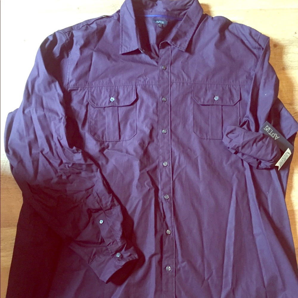 Apt 9 BIG and TALL button down 3XLT NWT